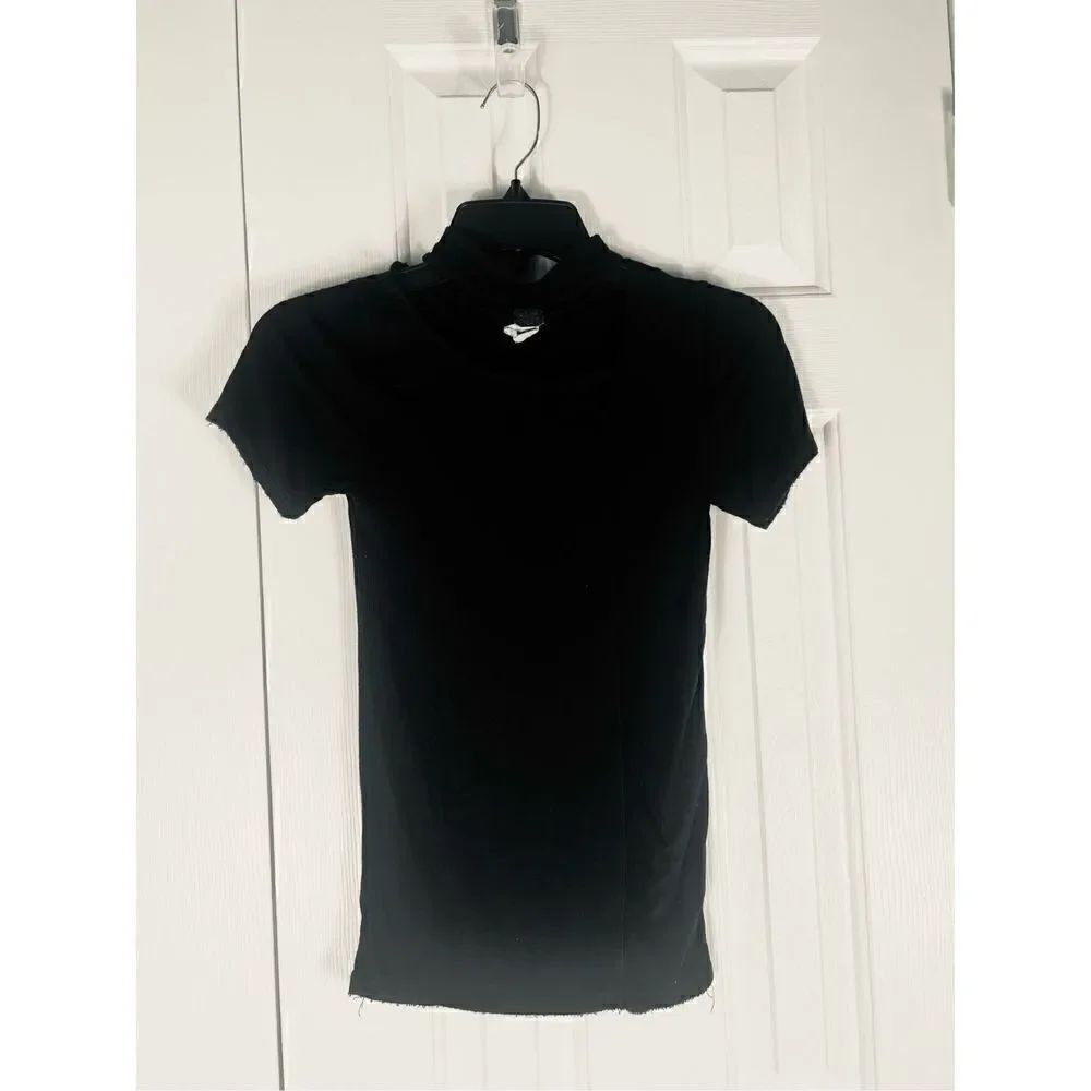 We the Free Womens Black Blouse Size XS